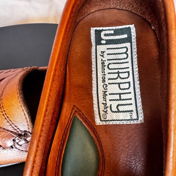 Johnston & Murphy Hand Crafted Tassel Loafers Leather Slip On Shoes Womens 8.5M - Picture 3 of 9